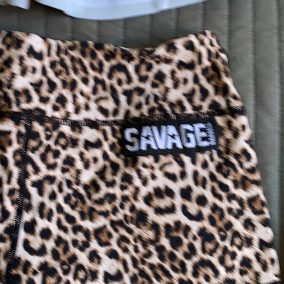 Savage and other lifting brand spandex shorts - Picture 2 of 4